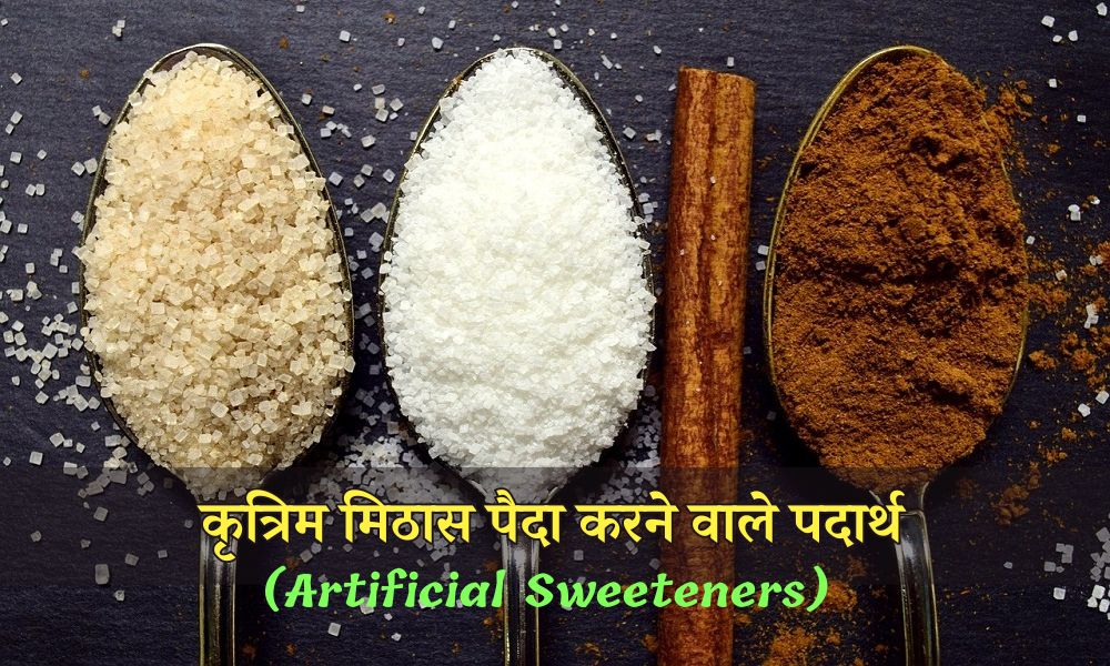 कृत्रिम मिठास पैदा करने वाले पदार्थों के नाम और उनका उपयोग – Artificial Sweetening Agents in Hindi